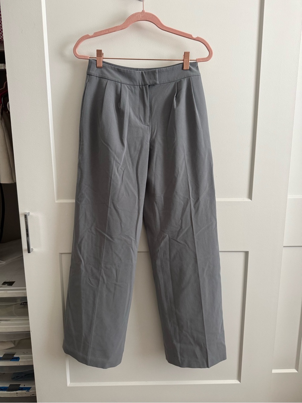 Nordstrom Open Edit Wide Leg Gray Dress Pants